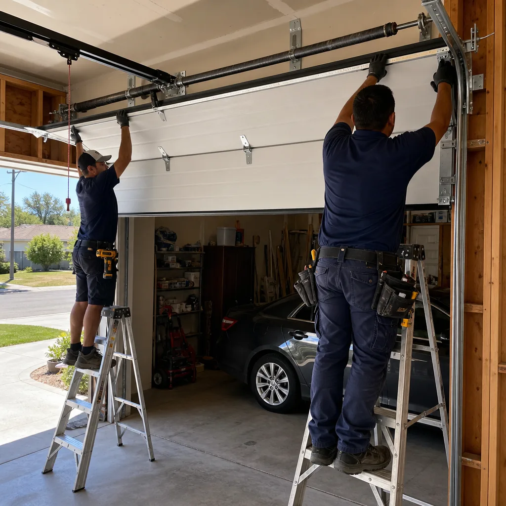 Double Car Door Installation
